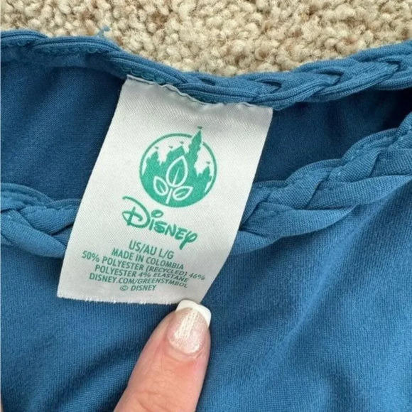 Disney Little Mermaid PJs Tank & Shorts Cruise Line Exclusive DCL L/XL Blue - Picture 2 of 9